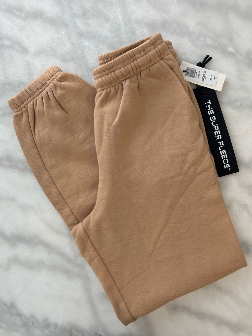 Aritzia TNA Tan The Super Fleece Joggers